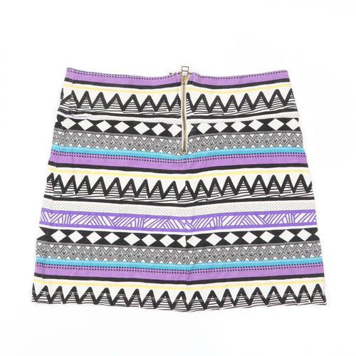 Topshop Womens Multicoloured Geometric  Basic Tank Size 10  - boob tube