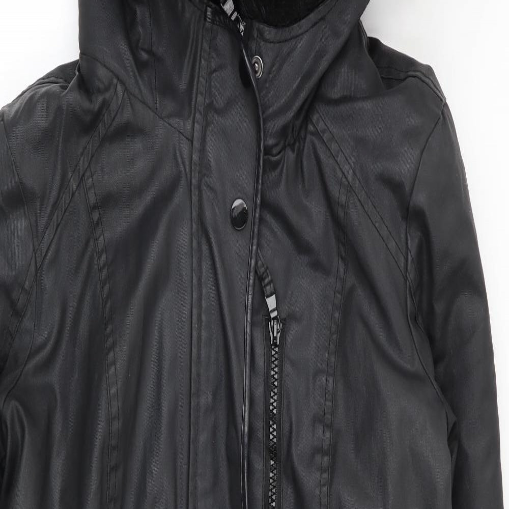 Dorothy Perkins Womens Black   Parka Coat Size 10