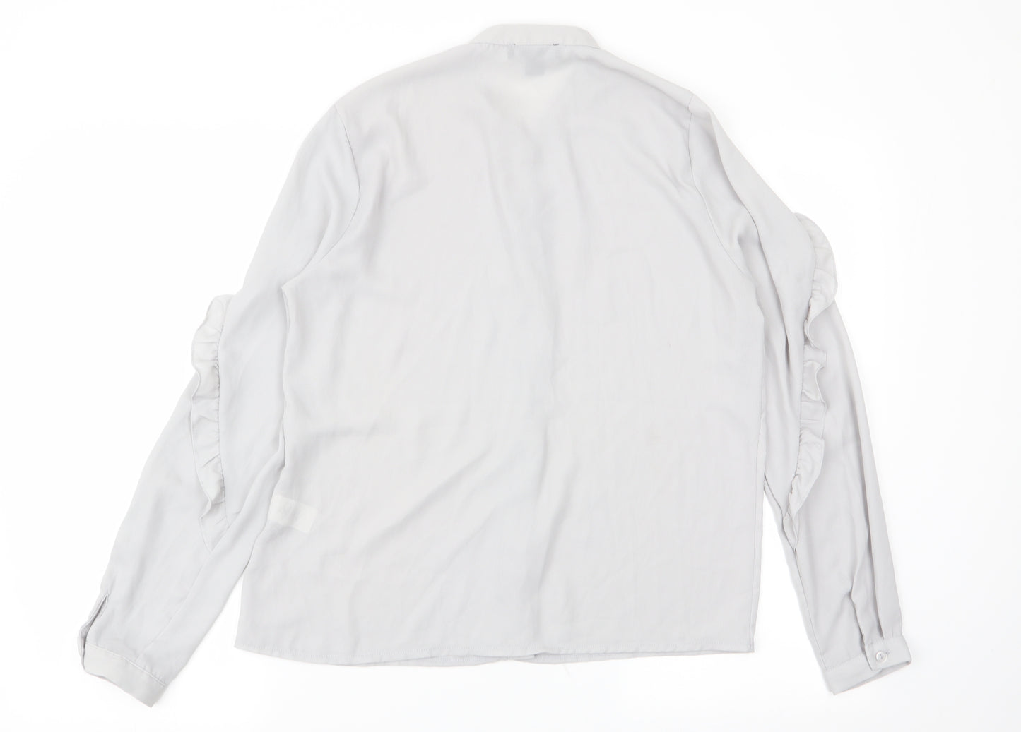 Primark Womens Grey   Basic Button-Up Size 12