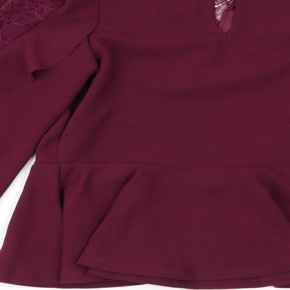 New Look Womens Purple   Basic Blouse Size 10