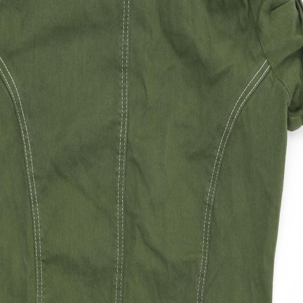 In the Style Womens Green   Fit & Flare  Size 16