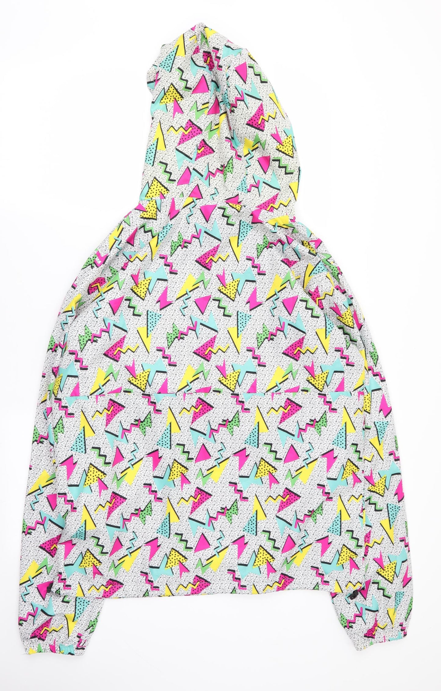 Black Jack Mens Multicoloured Geometric  Overcoat Coat Size L