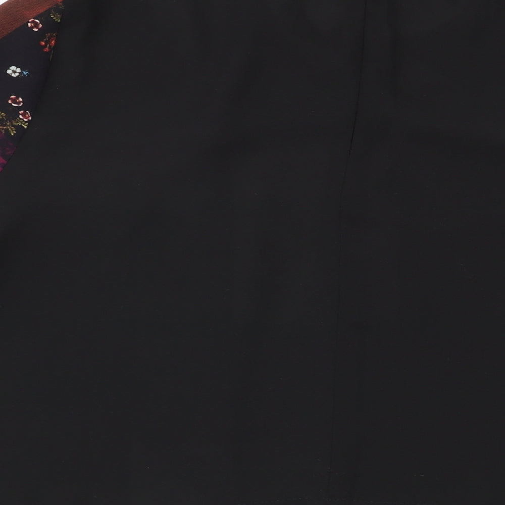 topshoo Womens Multicoloured Geometric  Basic Blouse Size 8