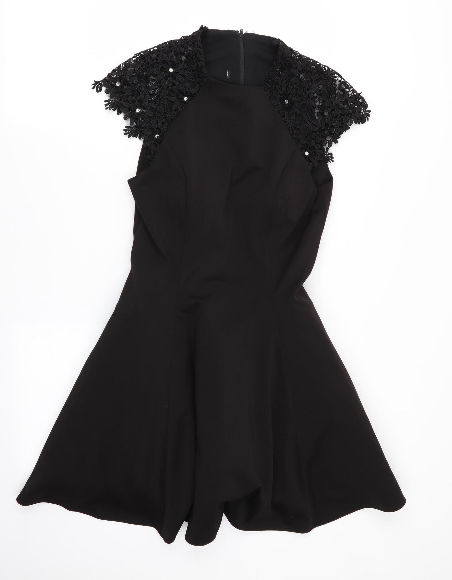 Preworn Womens Black   Fit & Flare  Size 10