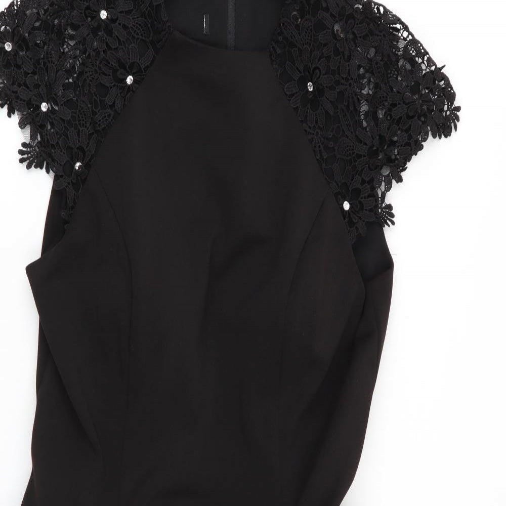 Preworn Womens Black   Fit & Flare  Size 10