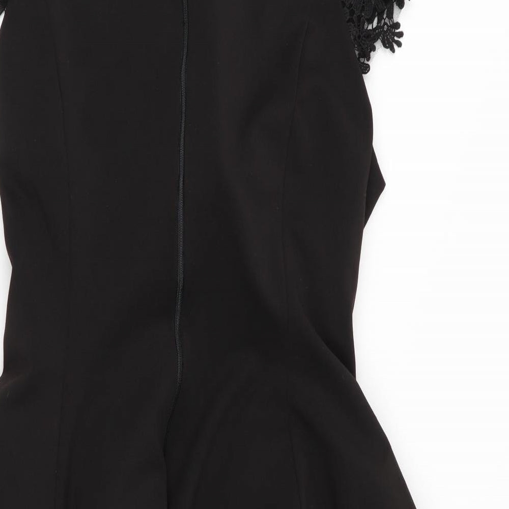 Preworn Womens Black   Fit & Flare  Size 10