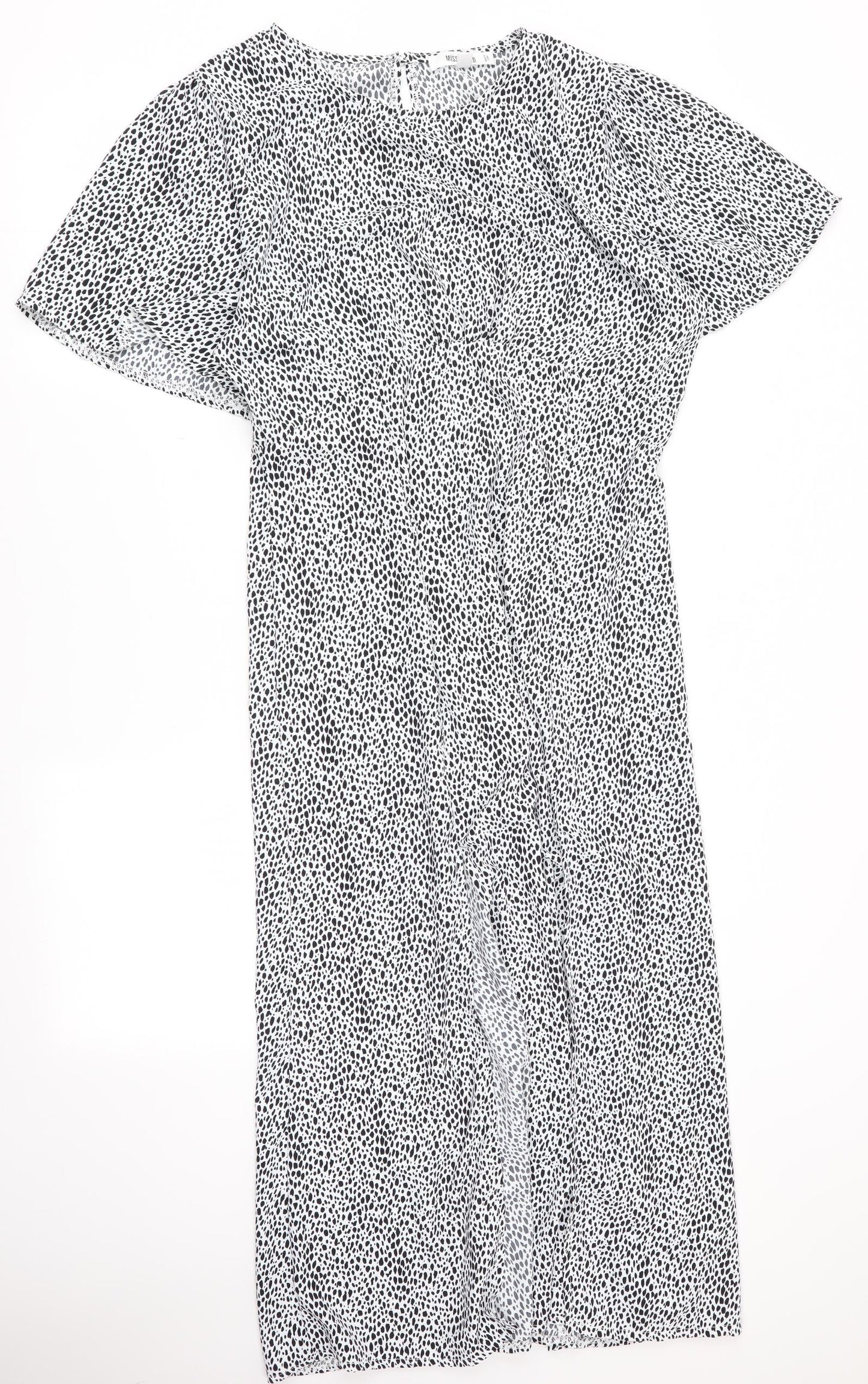 Missguided Womens Multicoloured Animal Print  Fit & Flare  Size 14