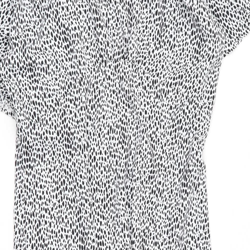 Missguided Womens Multicoloured Animal Print  Fit & Flare  Size 14