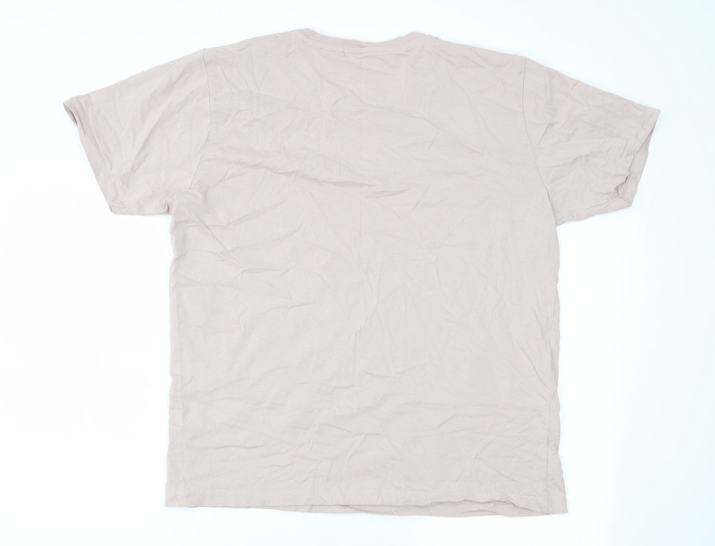 NEXT Mens Beige    T-Shirt Size L