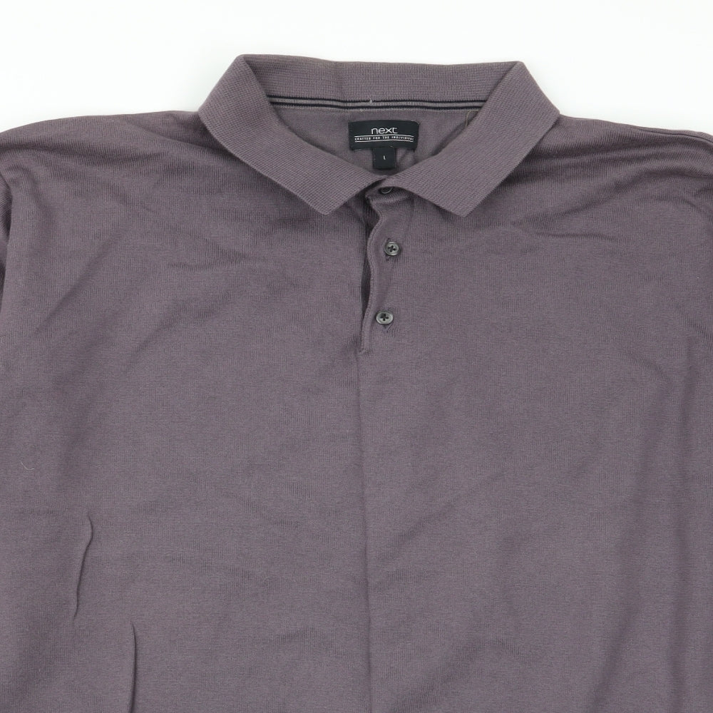 NEXT Mens Purple    Polo Size L