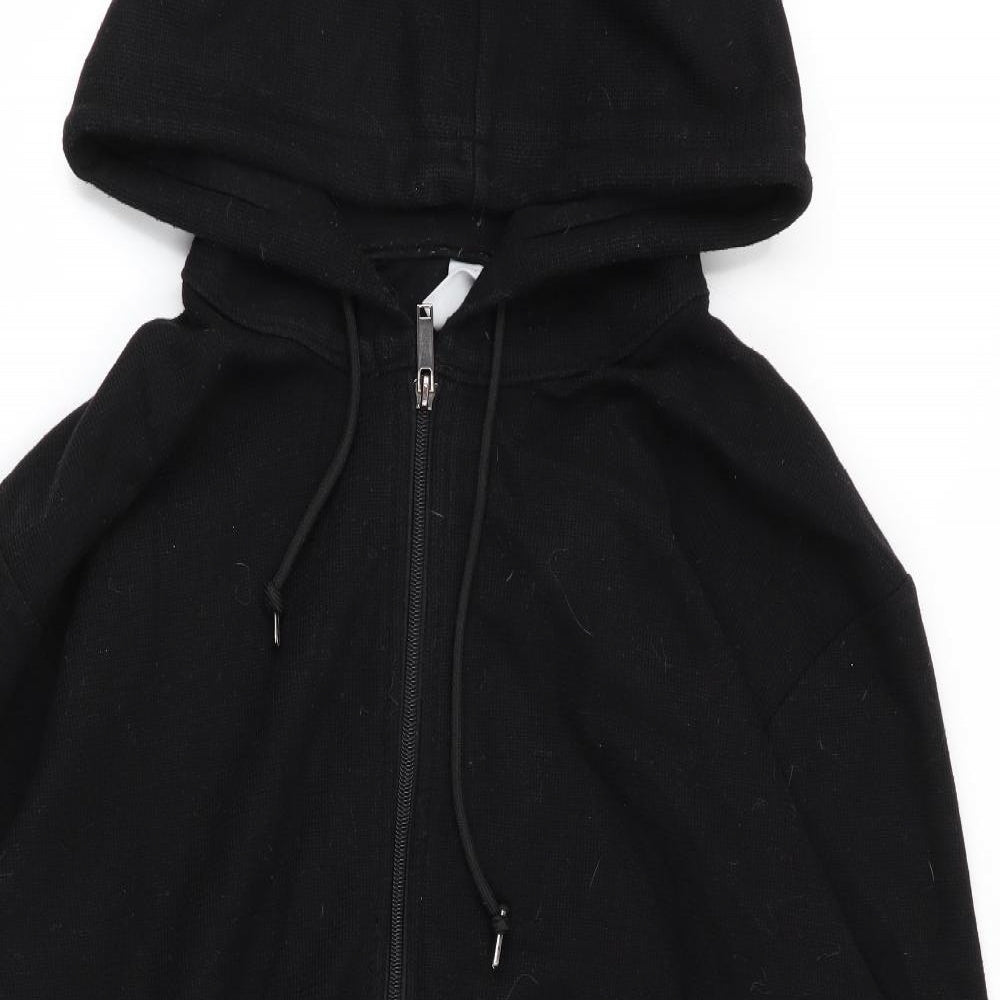Zara Womens Black   Full Zip Jumper Size 14