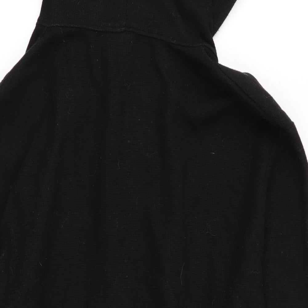 Zara Womens Black   Full Zip Jumper Size 14