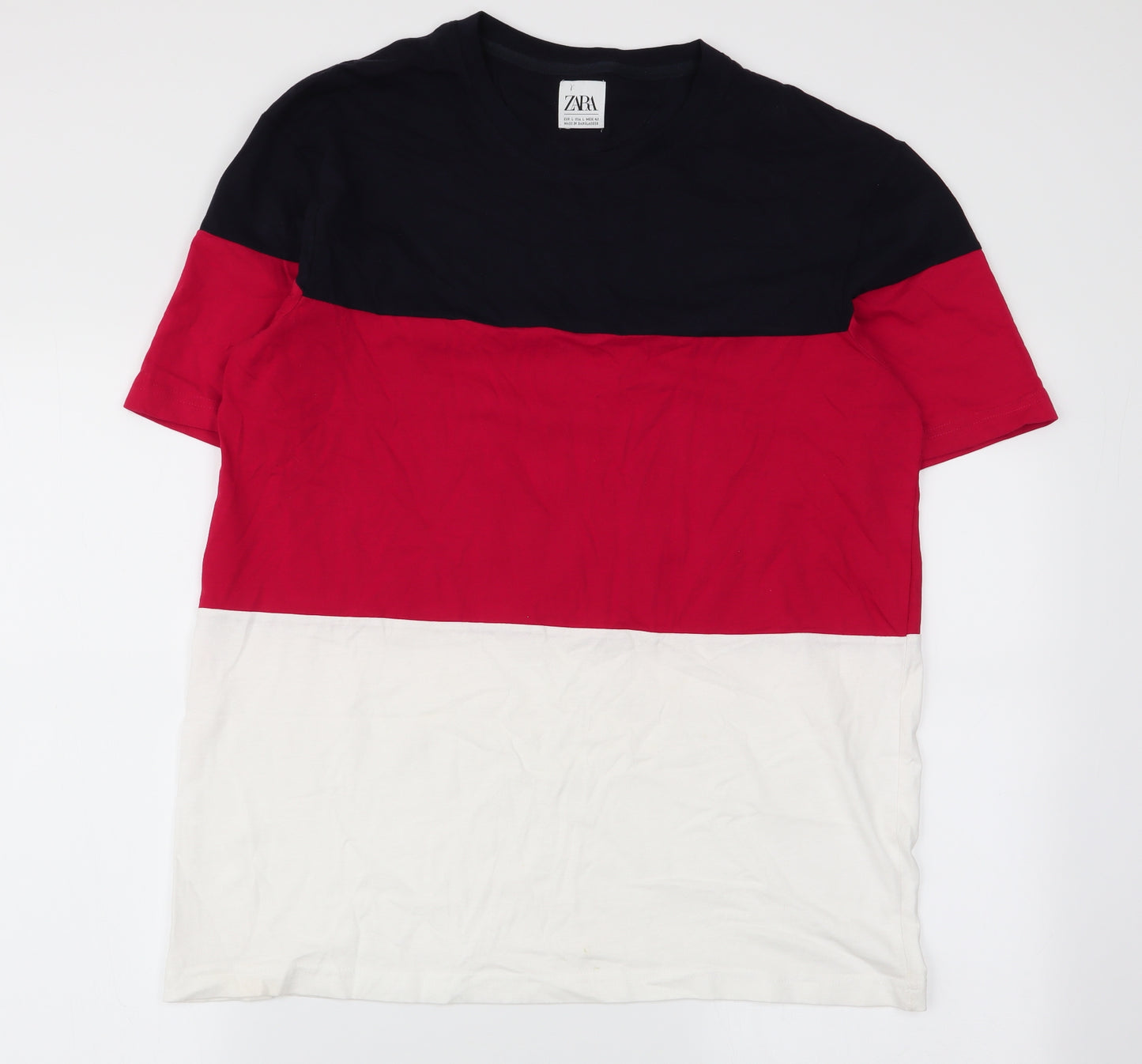 Zara Mens Multicoloured    T-Shirt Size L