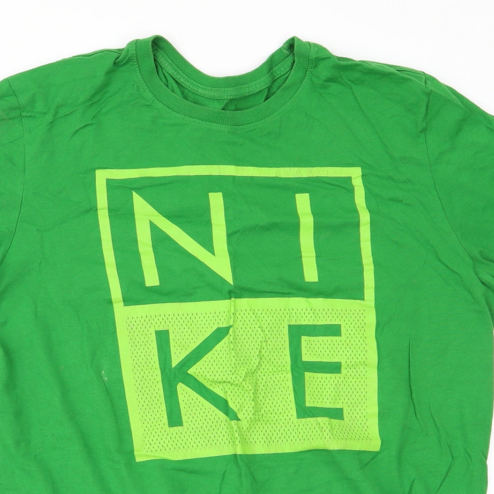 Nike Mens Green    T-Shirt Size L