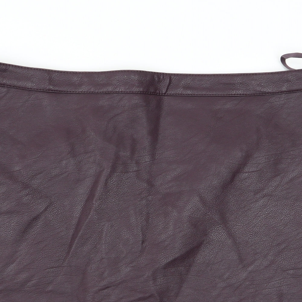 Warehouse Womens Purple   Flare Skirt Size 16