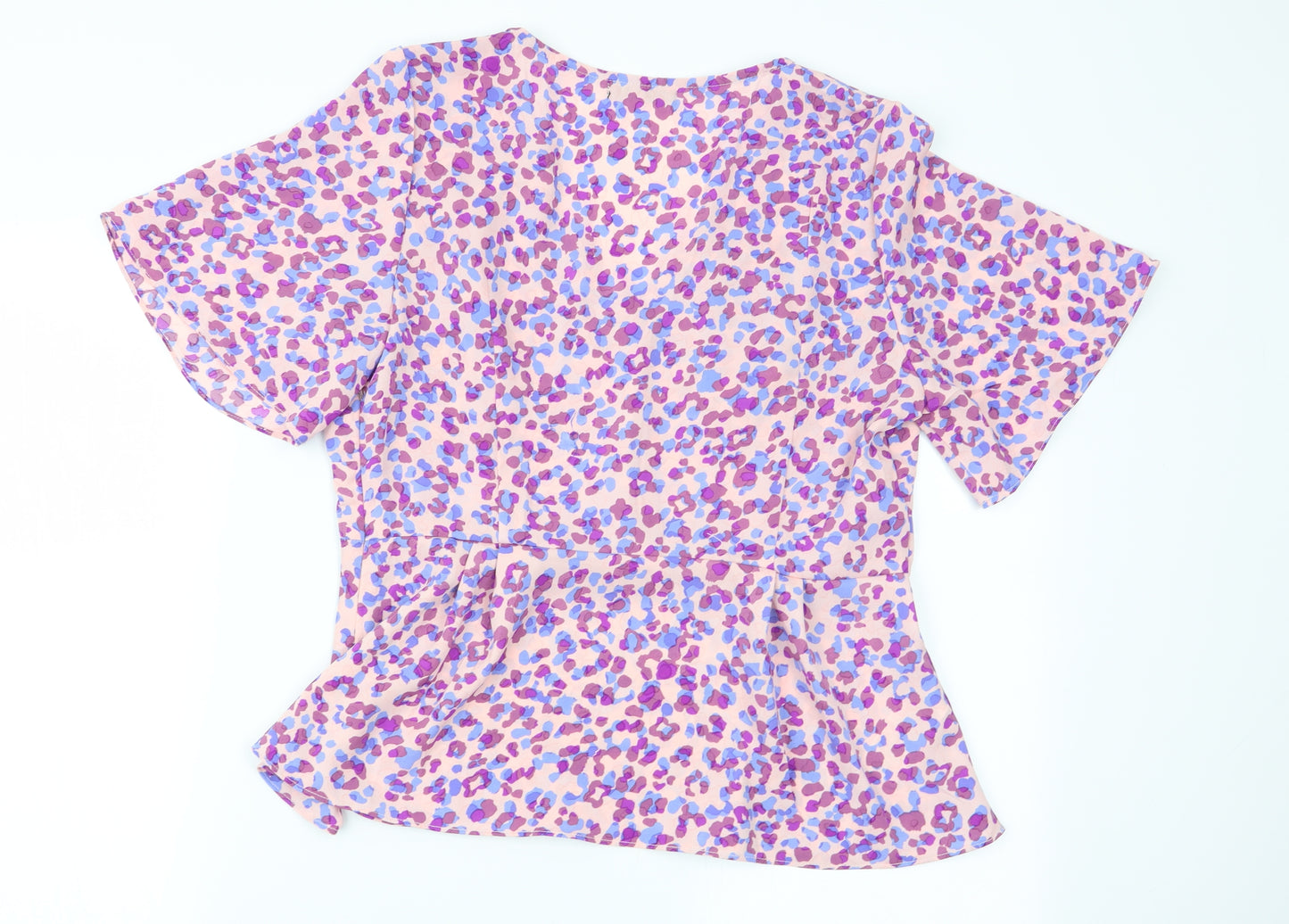 Quiz Womens Multicoloured Geometric  Basic Blouse Size 14