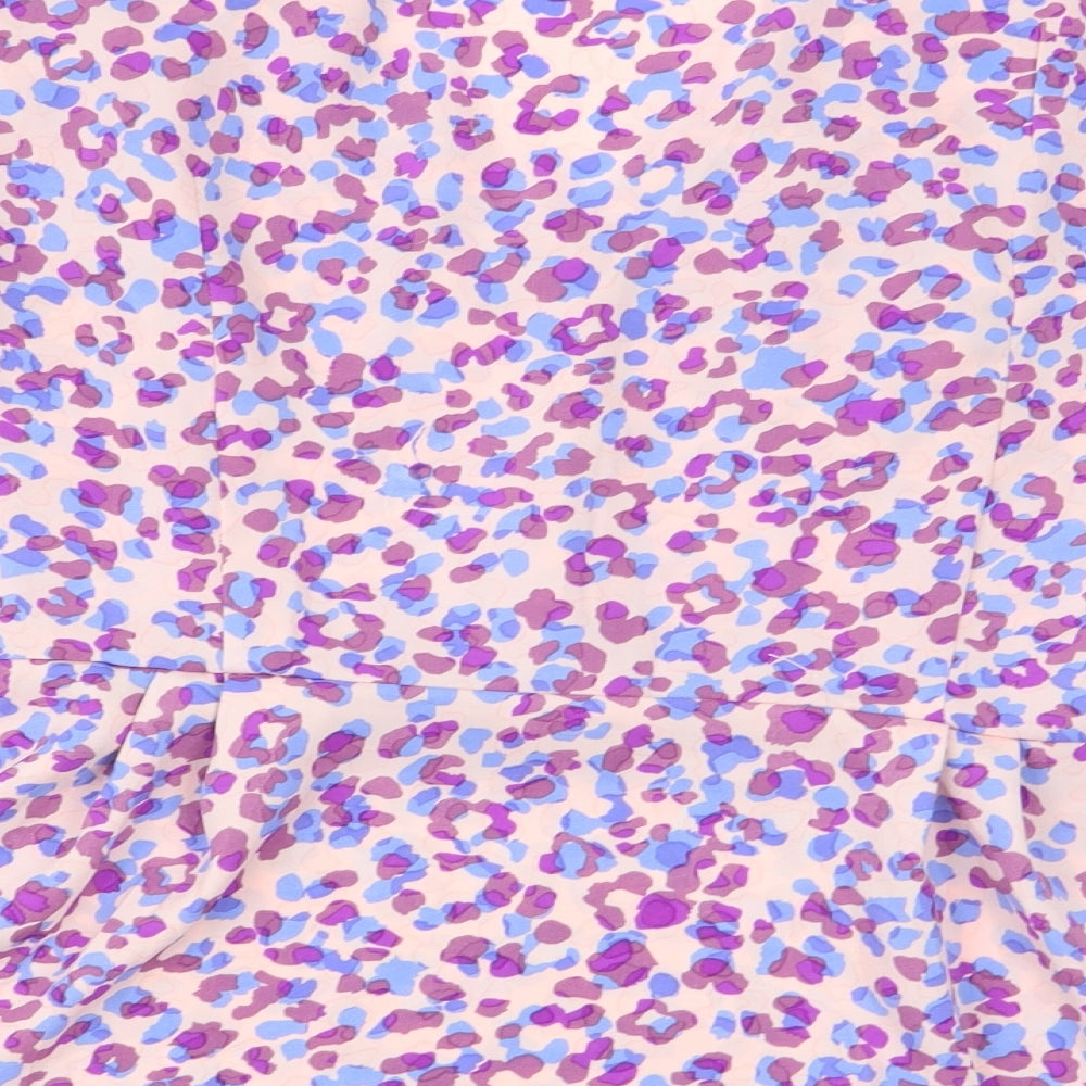 Quiz Womens Multicoloured Geometric  Basic Blouse Size 14