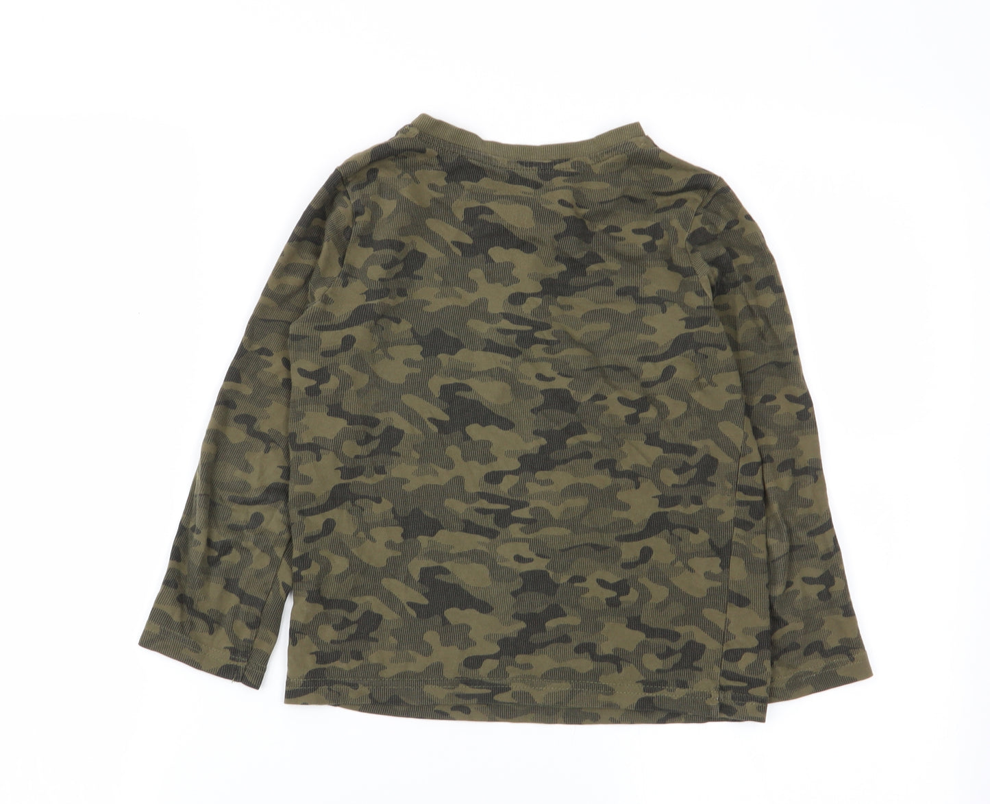 F&F Boys Multicoloured Camouflage  Basic T-Shirt Size 6-7 Years