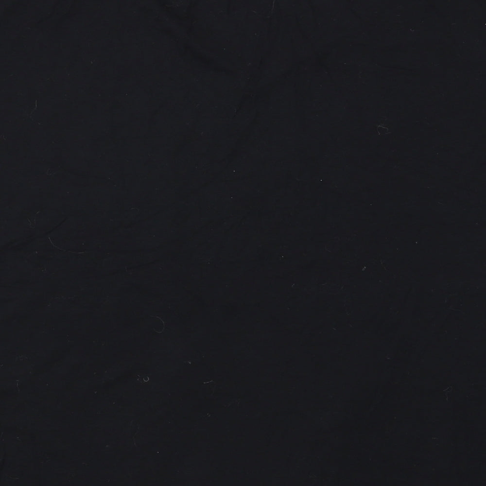 H&M Womens Black   Basic T-Shirt Size 14