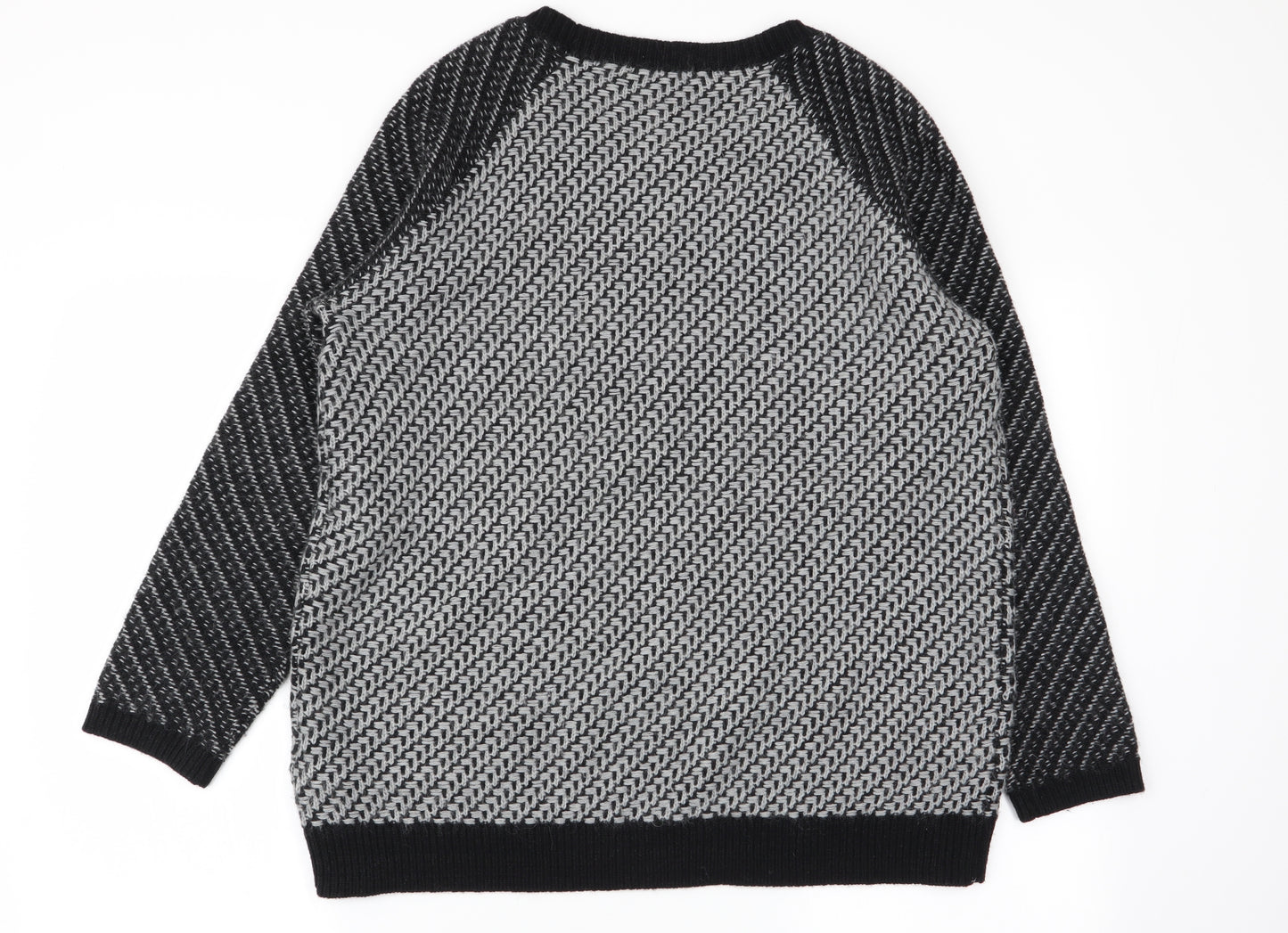 Autograph Womens Multicoloured Geometric  Pullover Jumper Size 16