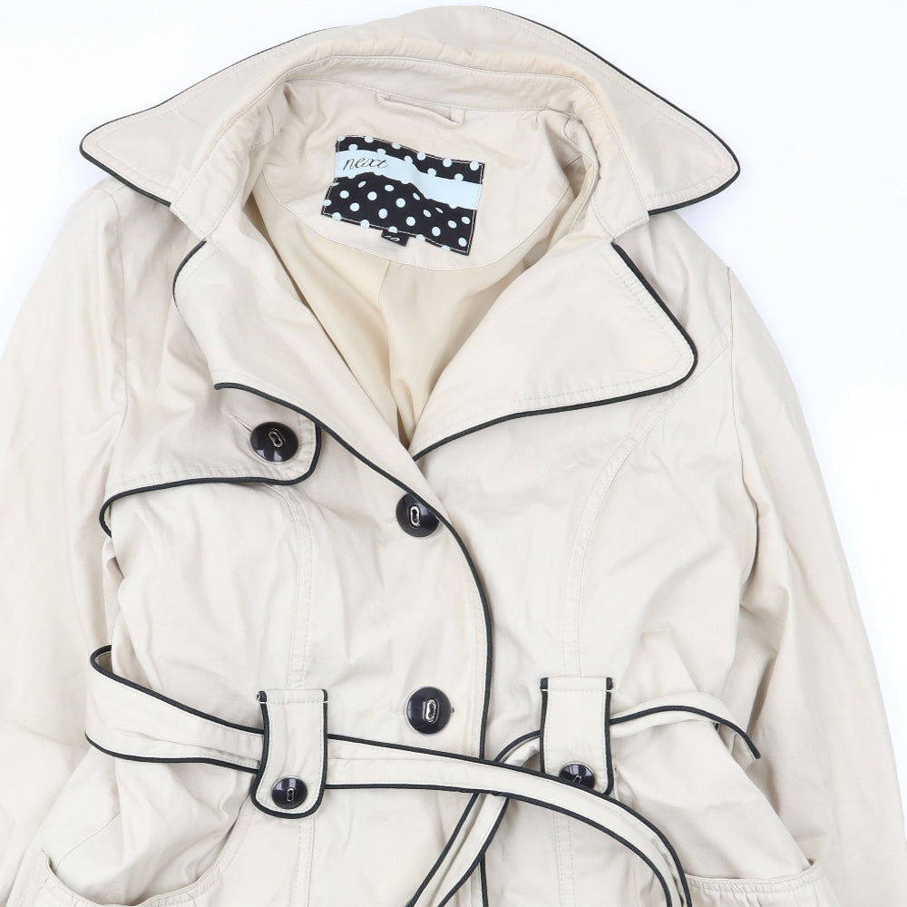 NEXT Womens Beige   Overcoat Coat Size 10