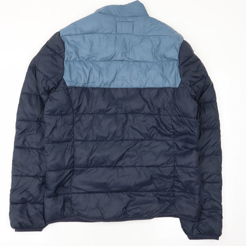 Asda George Mens Blue   Puffer Jacket Coat Size M
