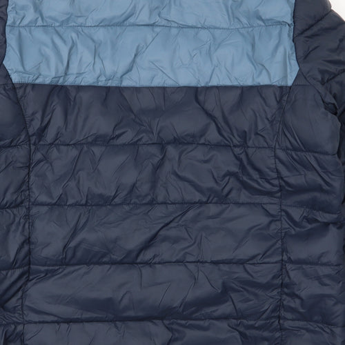 Asda George Mens Blue   Puffer Jacket Coat Size M