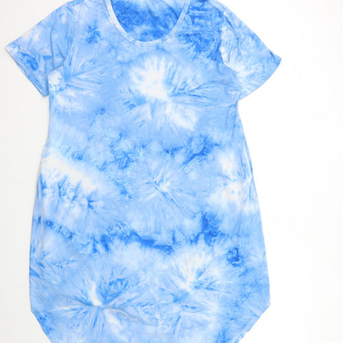 CNFIO Womens Blue   T-Shirt Dress  Size XL
