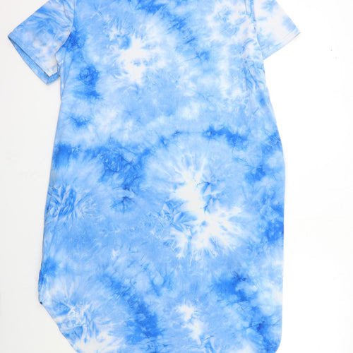 CNFIO Womens Blue   T-Shirt Dress  Size XL