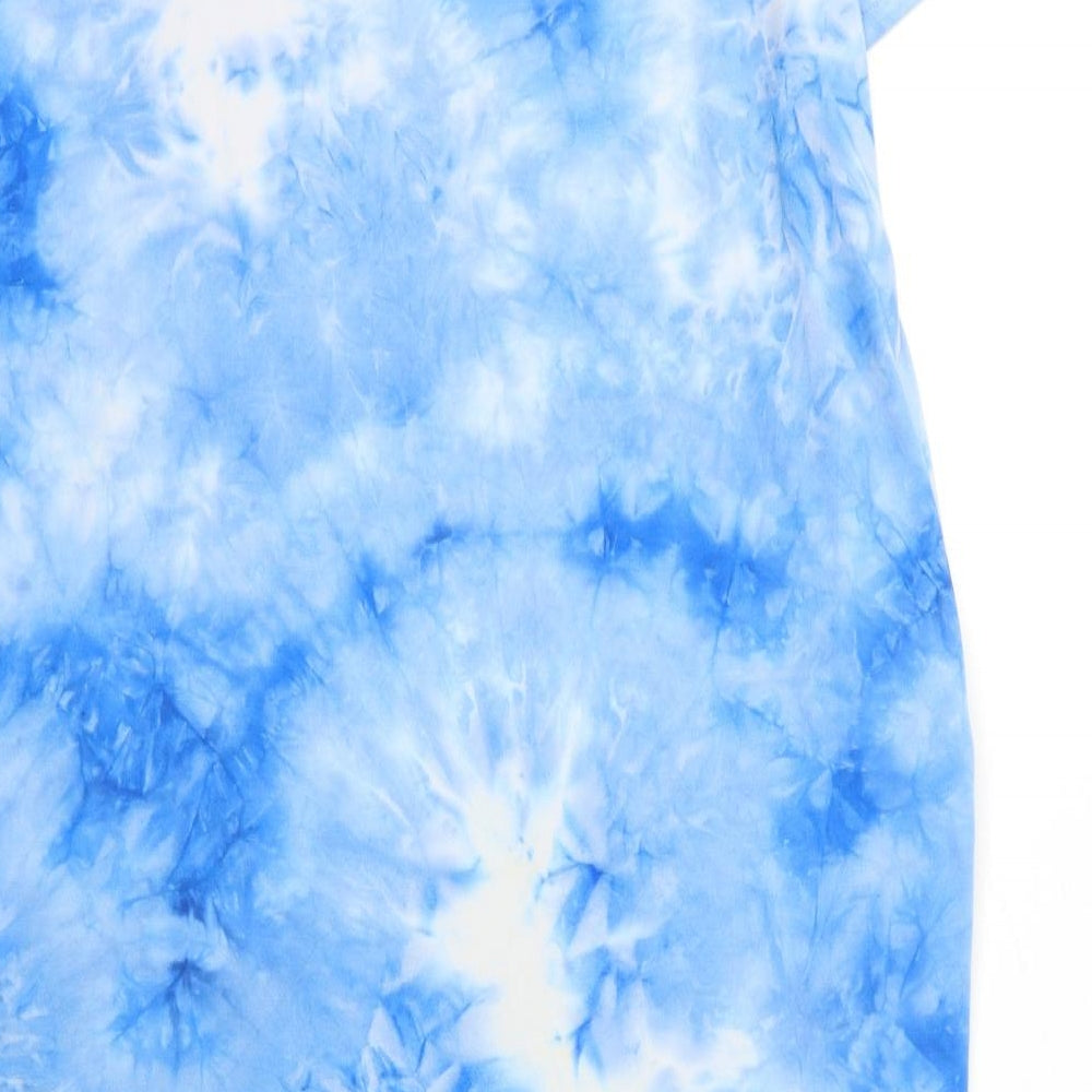 CNFIO Womens Blue   T-Shirt Dress  Size XL