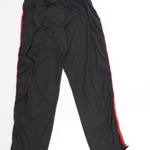 SHOSHO Womens Black   Sweatpants Trousers Size L L28 in