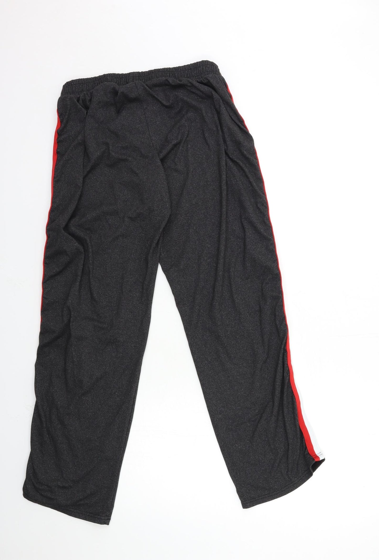 SHOSHO Womens Black   Sweatpants Trousers Size L L28 in