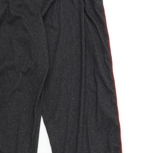 SHOSHO Womens Black   Sweatpants Trousers Size L L28 in