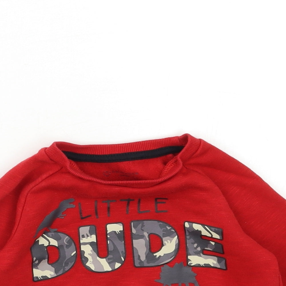 Primark Baby Red   Shrug Jumper Size 12-18 Months  - little dude