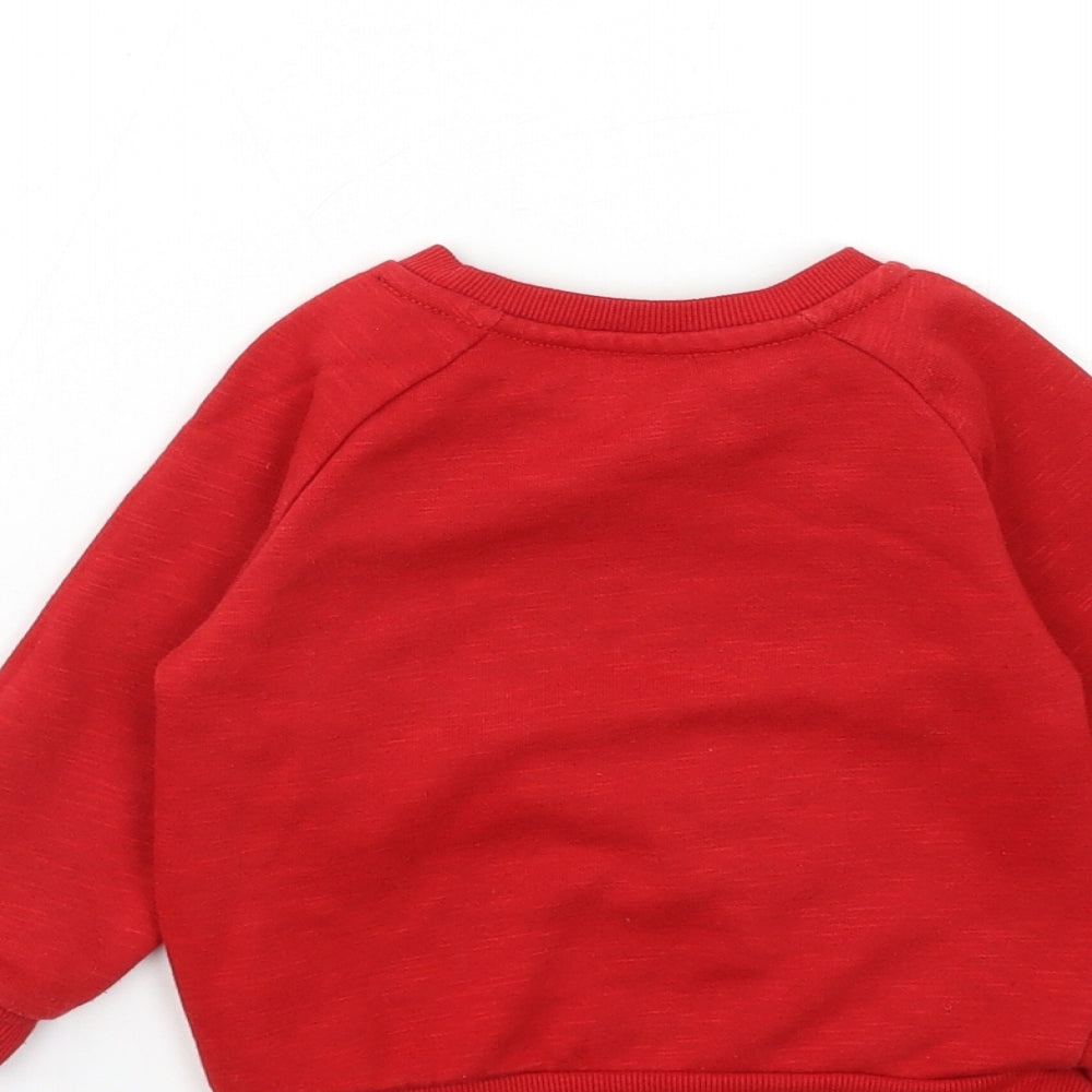 Primark Baby Red   Shrug Jumper Size 12-18 Months  - little dude