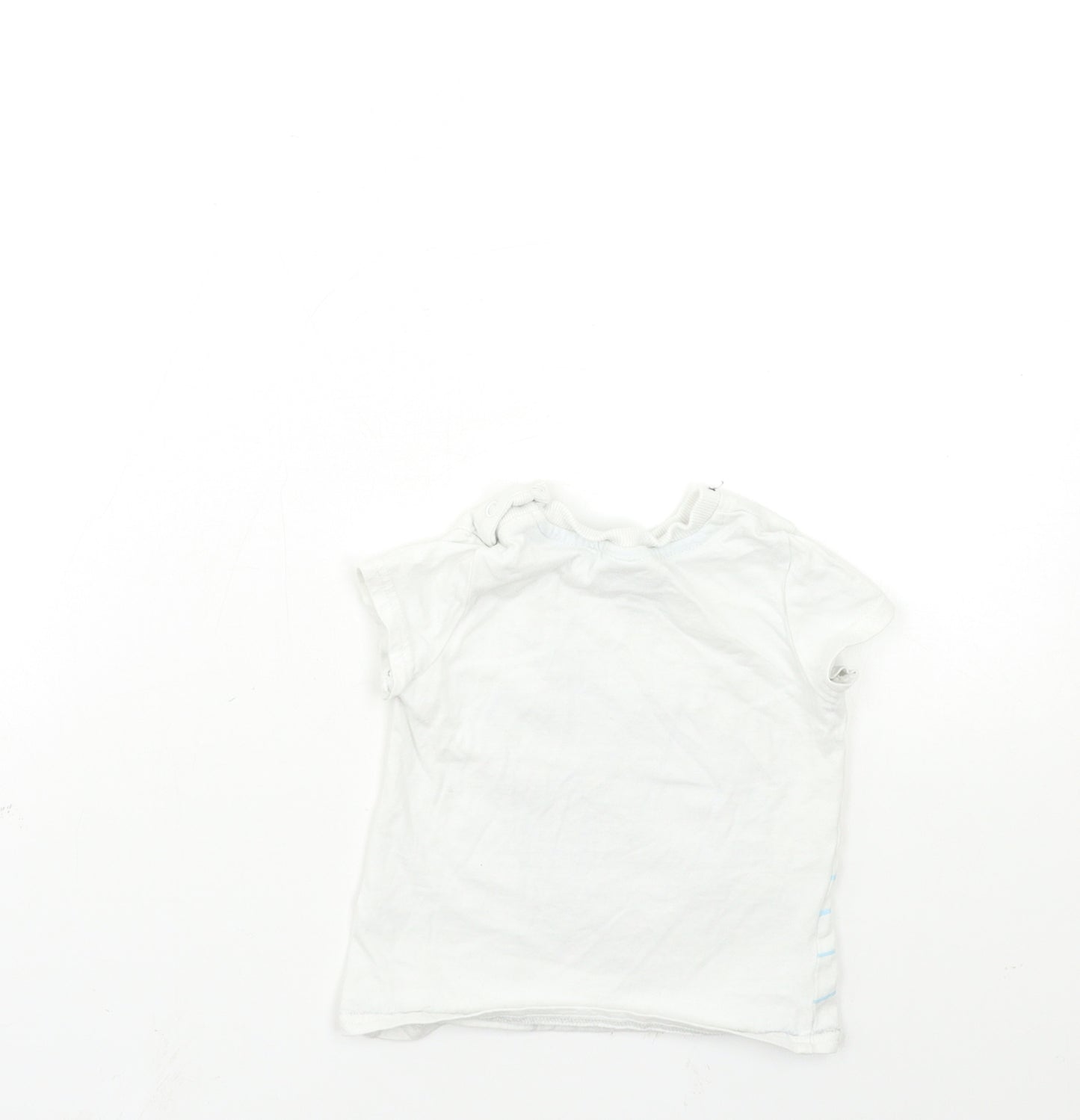 SO CUTE Baby White   Basic T-Shirt Size 9-12 Months