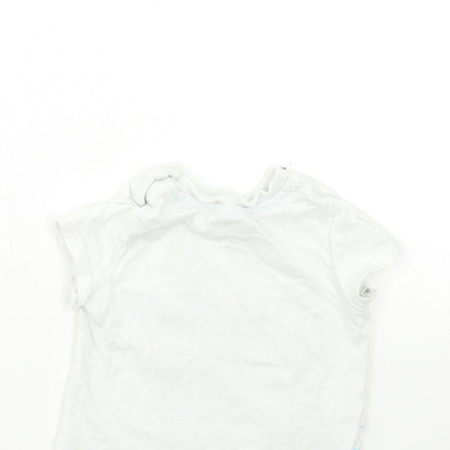 SO CUTE Baby White   Basic T-Shirt Size 9-12 Months