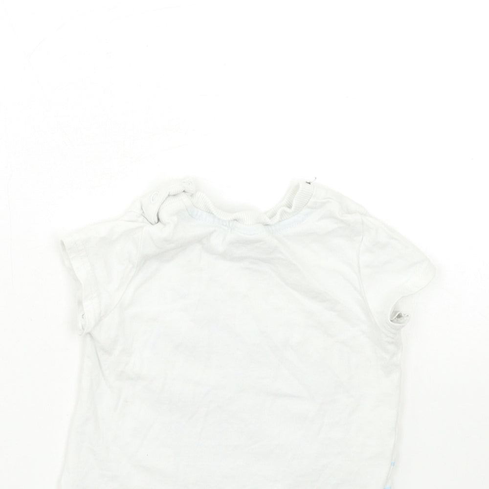 SO CUTE Baby White   Basic T-Shirt Size 9-12 Months