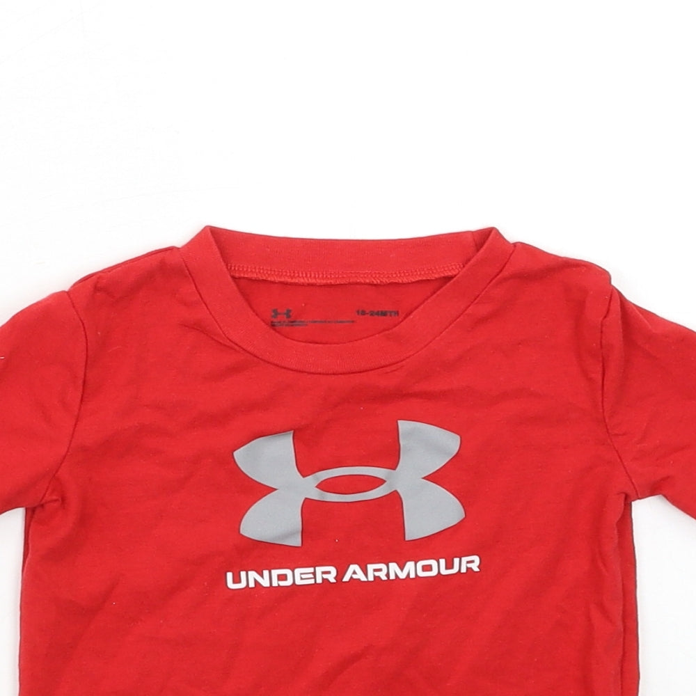 Under armour Baby Red   Basic T-Shirt Size 18-24 Months