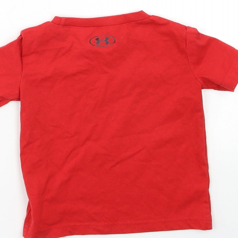 Under armour Baby Red   Basic T-Shirt Size 18-24 Months