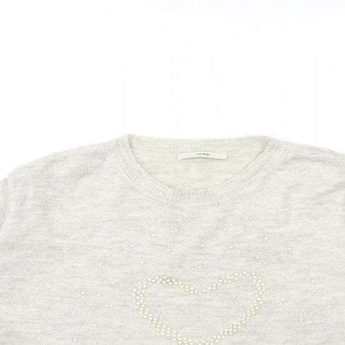 George Womens Beige  Knit Pullover Jumper Size 16