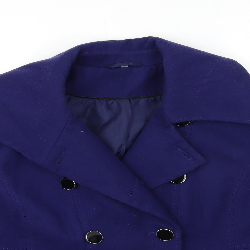 isle Womens Blue   Overcoat Coat Size 22