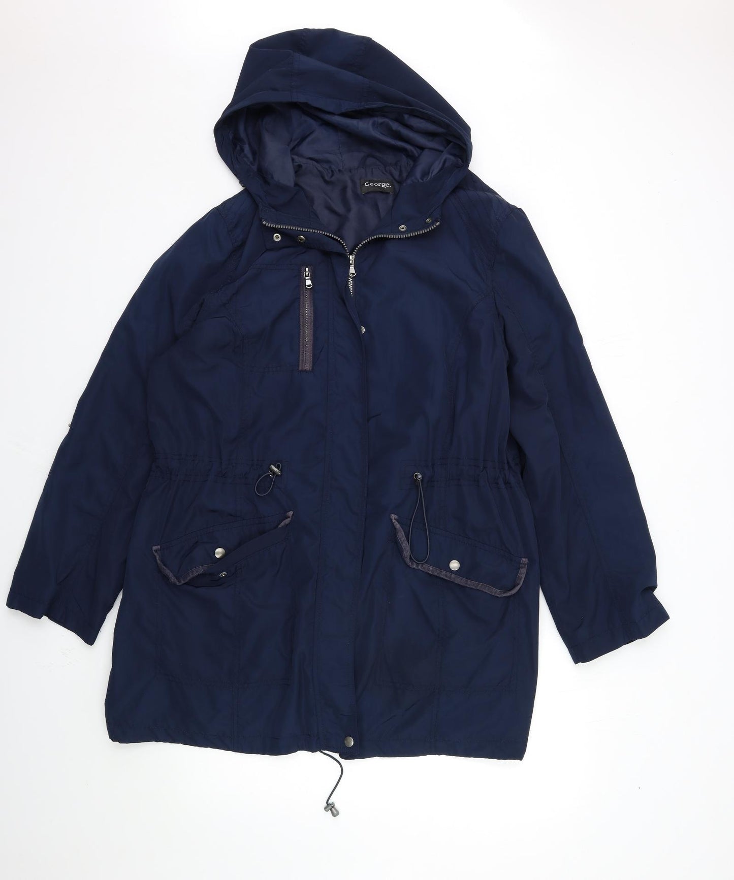 George Womens Blue   Overcoat Coat Size 20