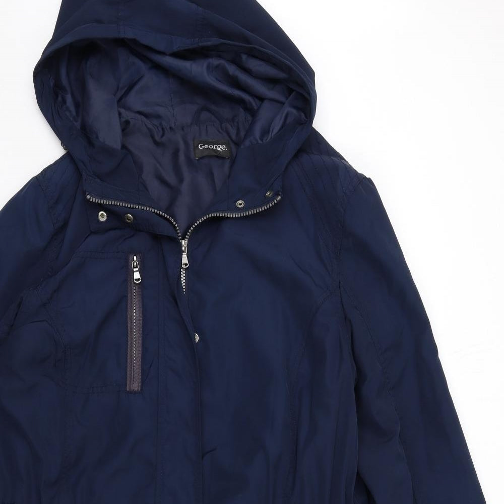 George Womens Blue   Overcoat Coat Size 20