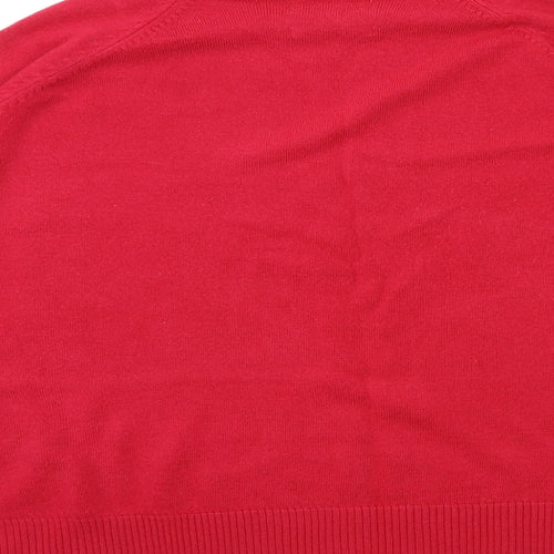 sarah hamilton Womens Red  Knit Pullover Jumper Size XL