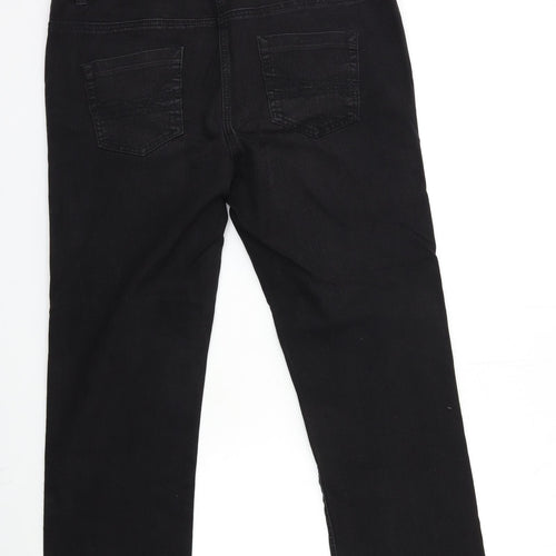 TU Womens Black  Denim Cropped Jeans Size 16 L27 in