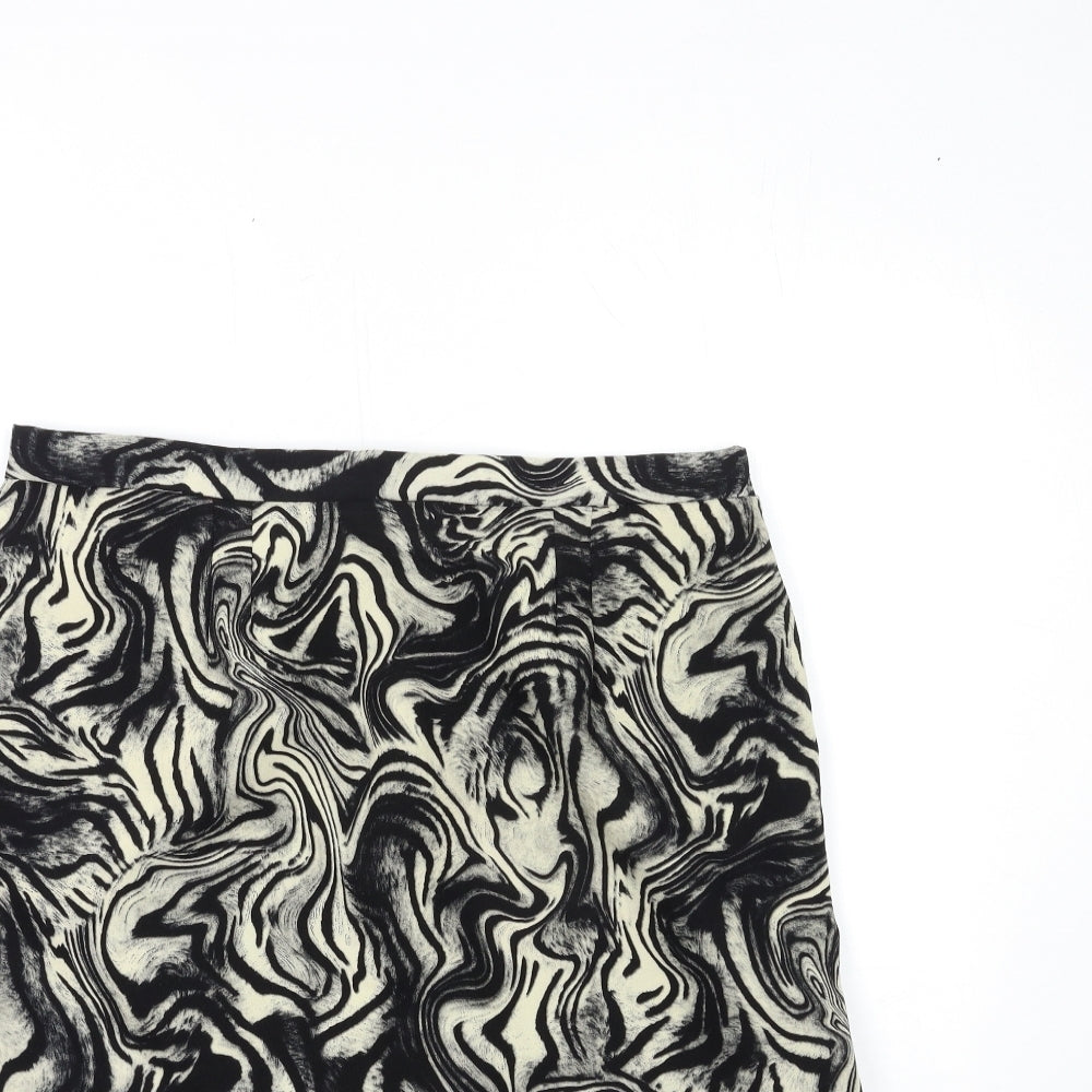 Preworn Womens Black  Rayon Straight & Pencil Skirt Size 18