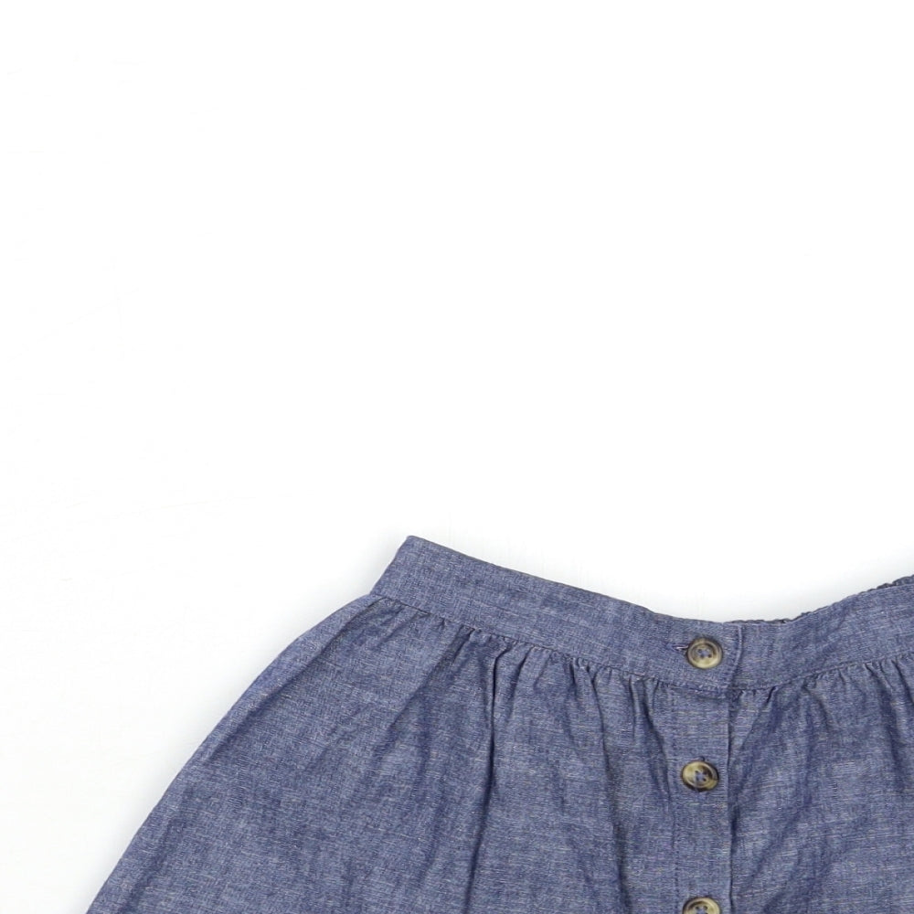 George Girls Blue  Denim A-Line Skirt Size 3-4 Years