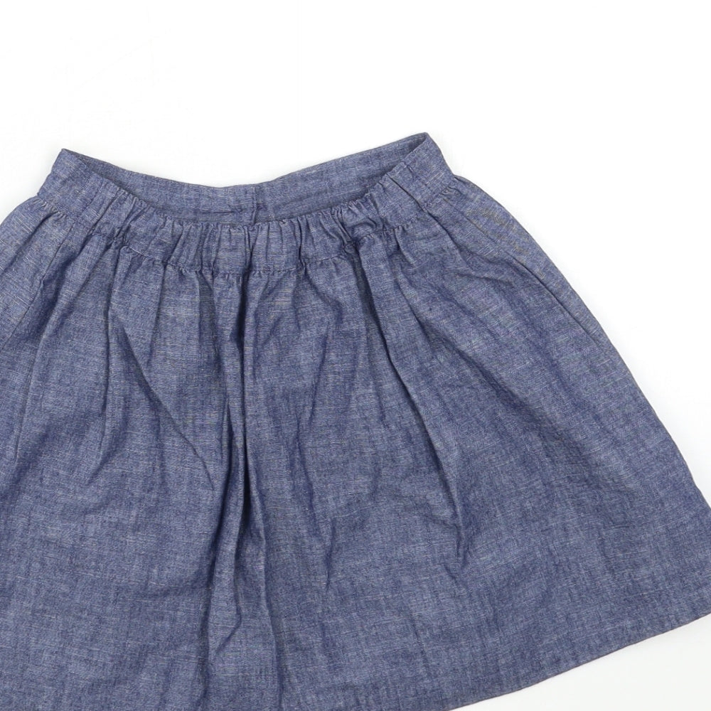 George Girls Blue  Denim A-Line Skirt Size 3-4 Years