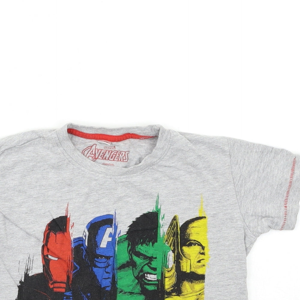 Avenger Boys Grey   Basic T-Shirt Size 7-8 Years